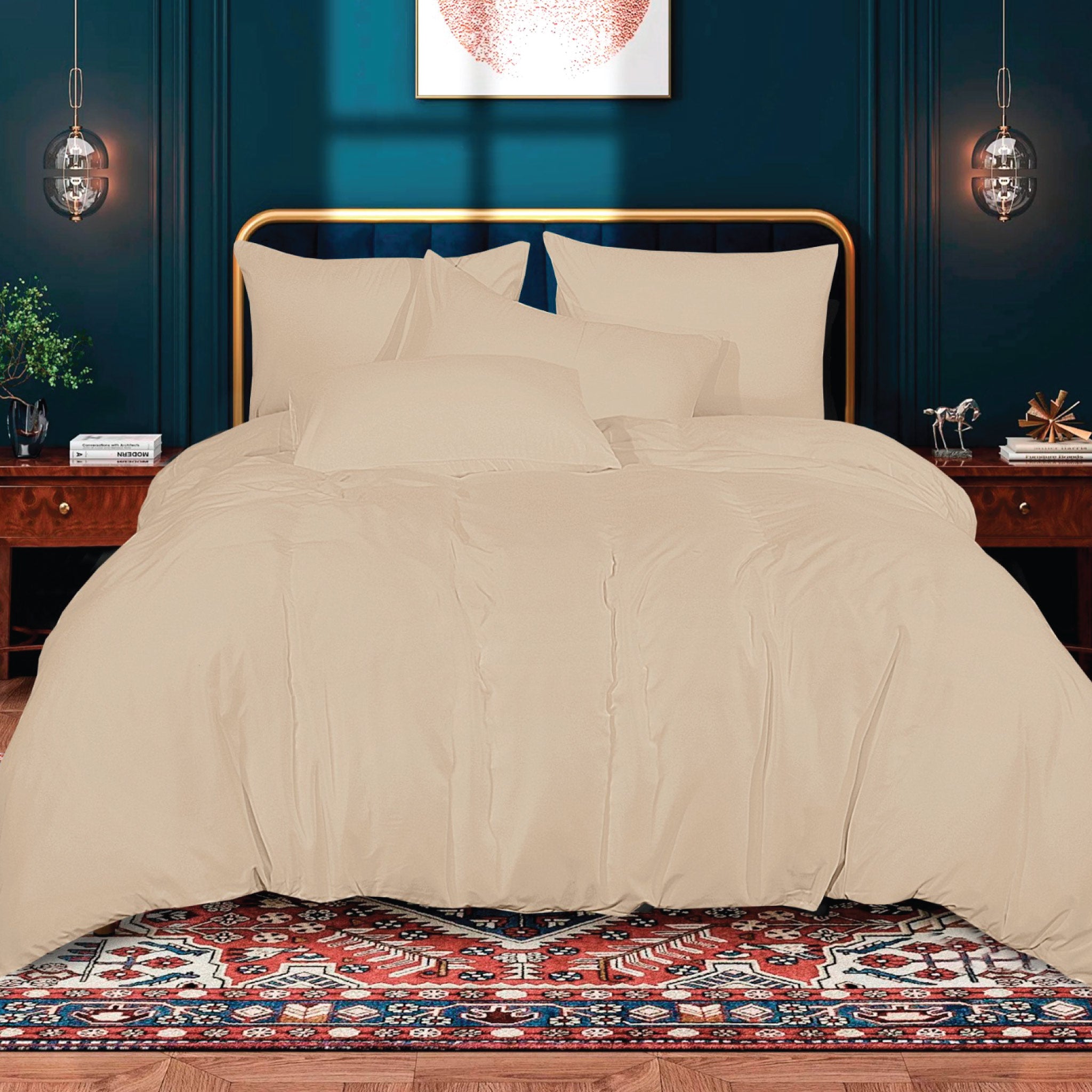 Siesta Zen Ultra Soft Brushed Microfiber Duvet Cover Set Wrinkle & Fade Resistant Bedding for Bedrooms, Hotels & Dorms