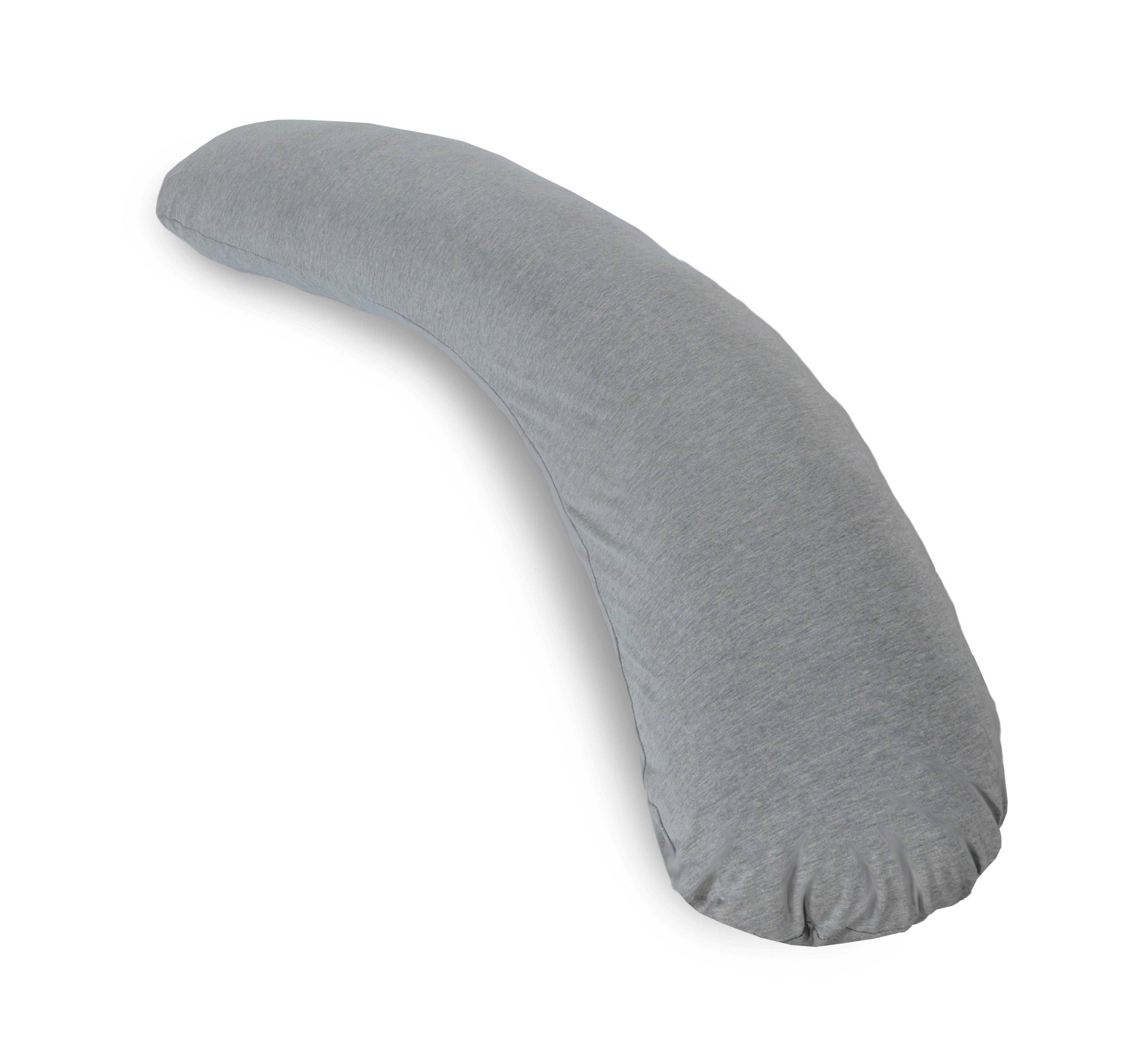 Siesta Zen® Full Long Body Women Pregnancy Support Pillow, Soft & Fluffy U-Shaped Maternity Pillow,Side Sleeper Adults Large size, Filled hollowfiber with Removable Jersey zipper Cover (Grey)
