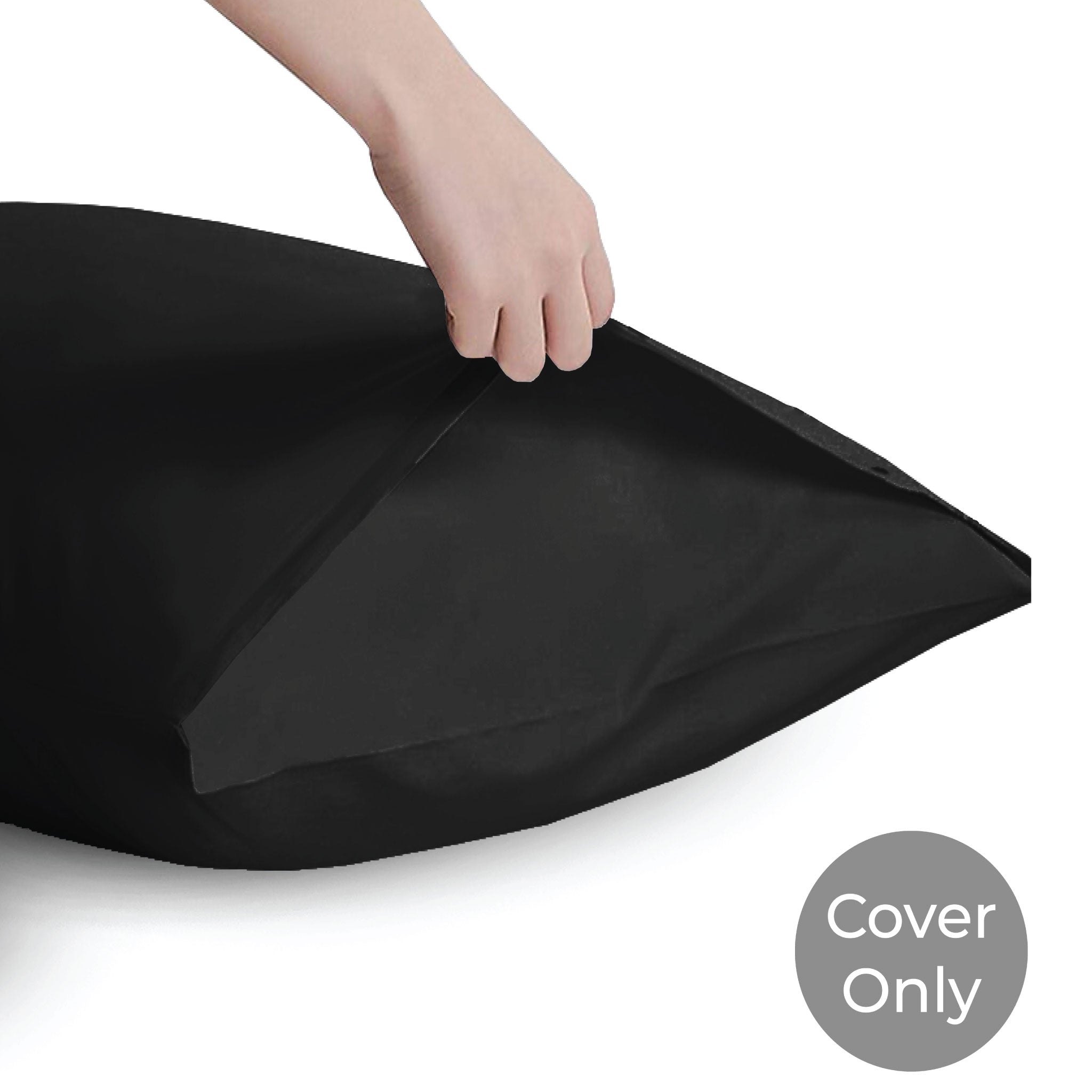 Siesta Zen 100% Egyptian Cotton Pillow Cover Set (2 Pieces) 300 Thread Count Percale, Ultra-Soft, Housewife Style Hotel Quality Pillowcases