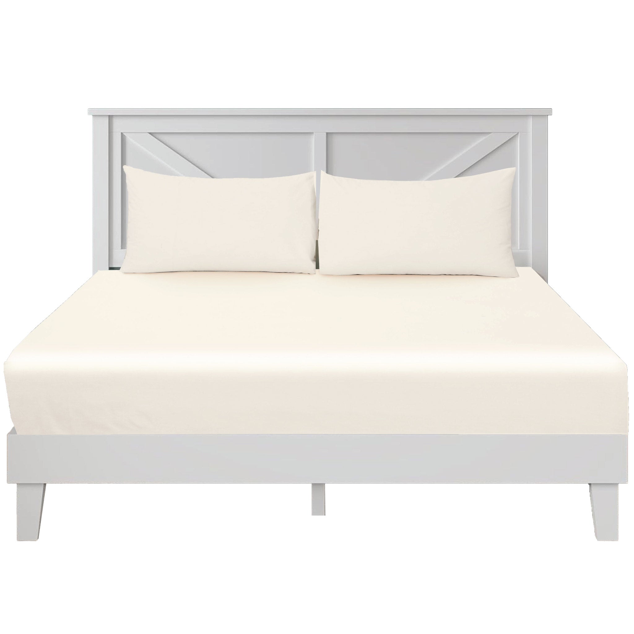 Siesta Zen 3 Piece Cotton Rich Fitted Sheet Set, 250 Thread count, 30cm Deep Pocket, Ultra Soft & Wrinkle Resistant